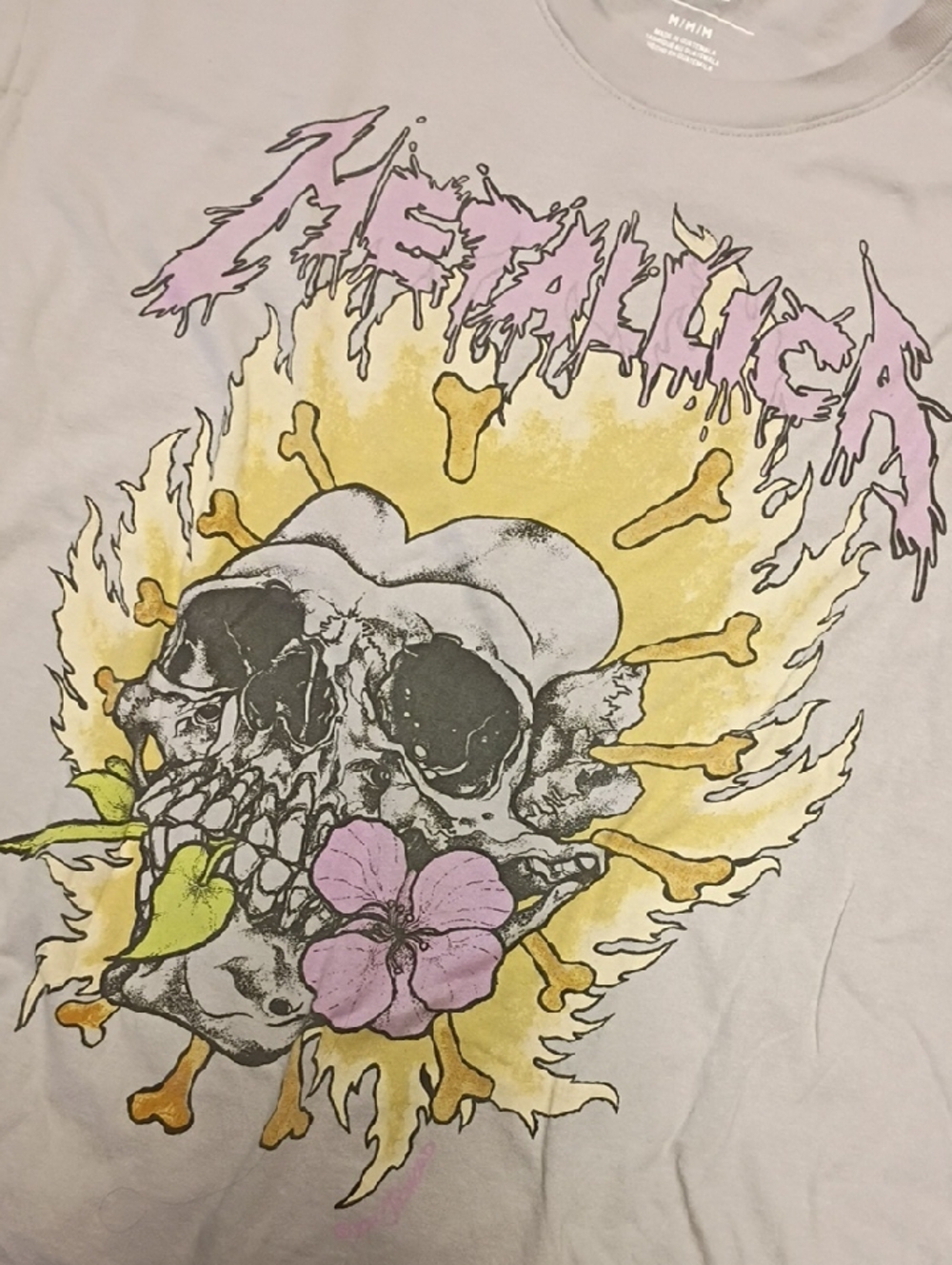 American Eagle Gray Graphic Band Tee